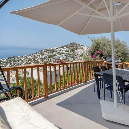 Villa Sea View Flat With Terrace 3 Min To Beach Gümüşlük